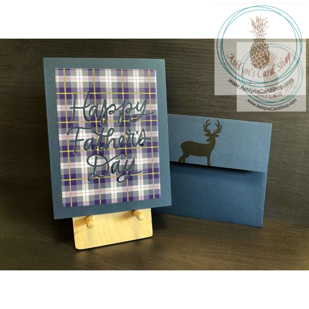 Plaid Fathers Day Card Greeting