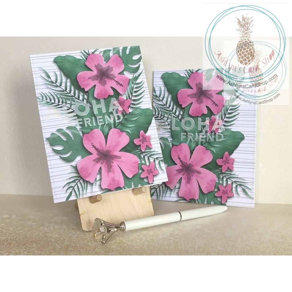 Aloha Friend Greeting Card Pink