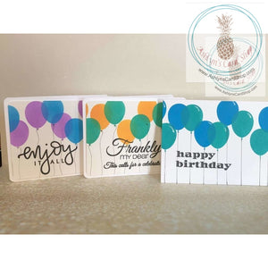 Balloon Birthday Cards Greeting Card