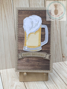 Beer Themed Happy Birthday Card