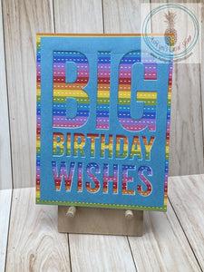 Big Birthday Wishes Rainbow - horizontal
