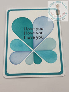 Big Blended Heart Valentine Greeting Card