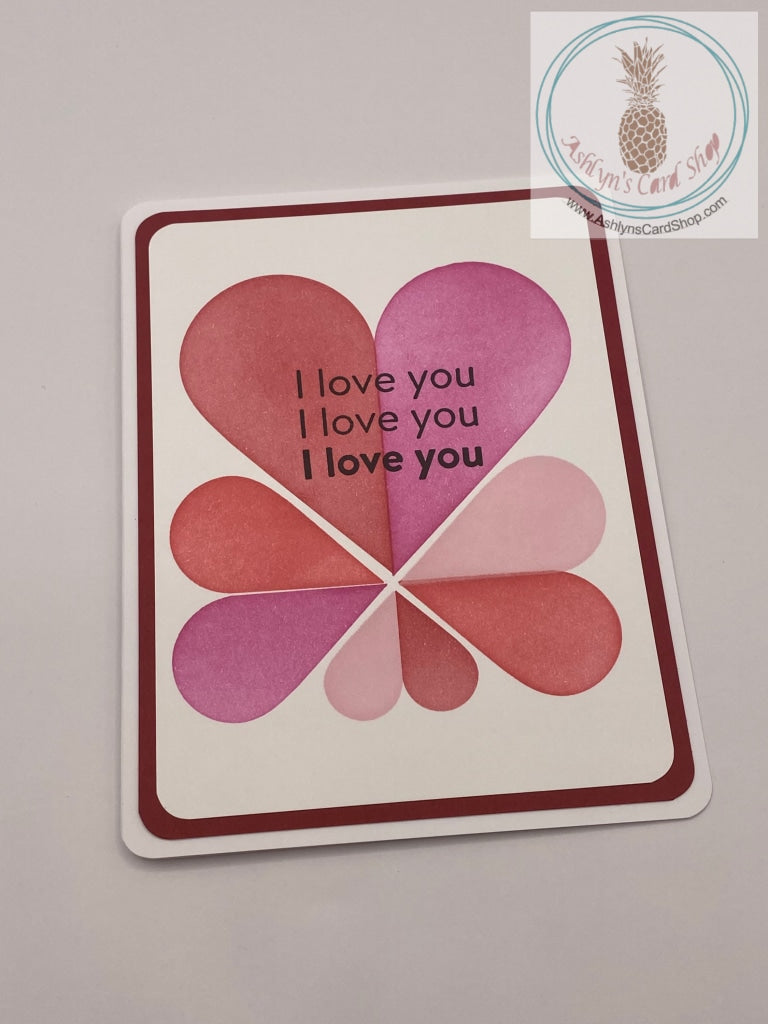 Big Blended Heart Valentine Greeting Card