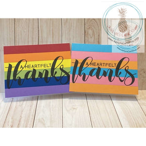 Bright Stripes Thank You Card Greeting