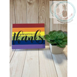 Bright Stripes Thank You Card Primary Colours Greeting
