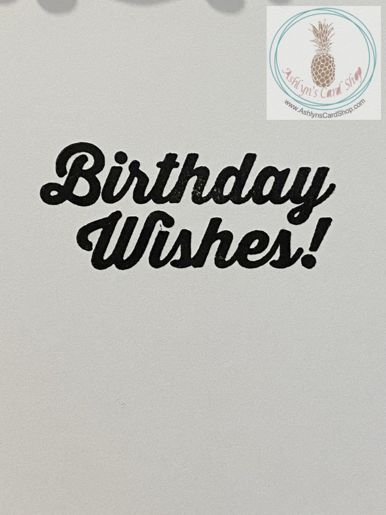 Butterfly Birthday Wishes Birthday Card - internal sentiment reads "Birthday Wishes!"