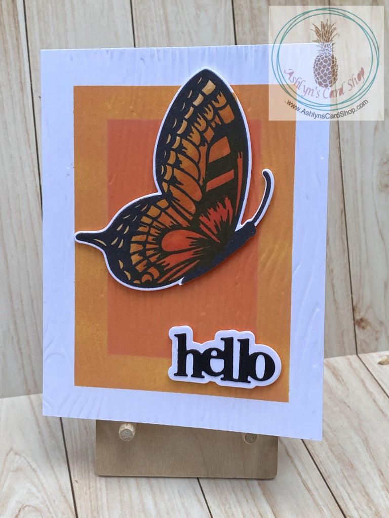 Butterfly Hello Card