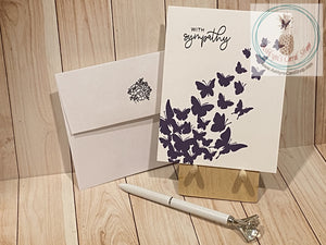 Butterfly Sympathy Cards Greeting Card
