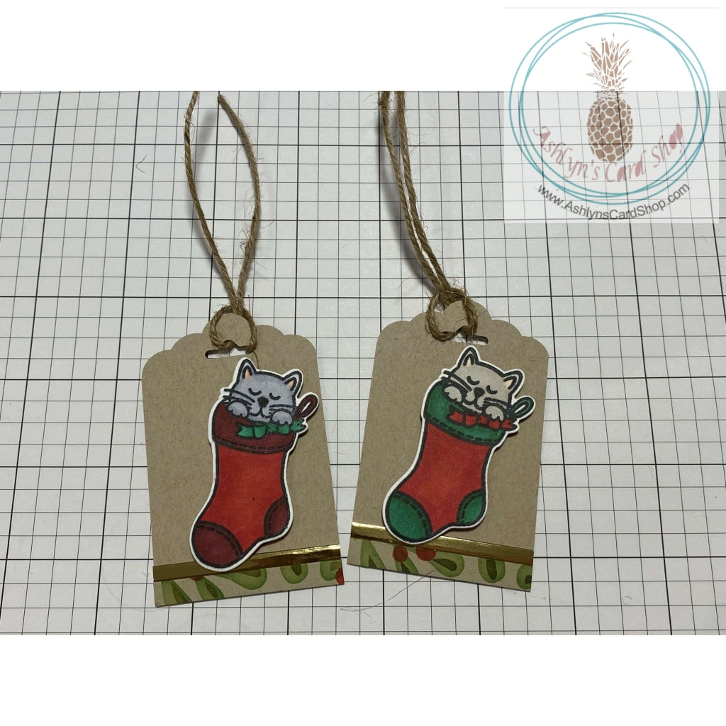 Christmas Tags With Gold Accents (2 Pack) Gift Tag