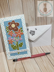 Floral Bouquet Encouragement Cards Greeting Card - coordinating envelope included