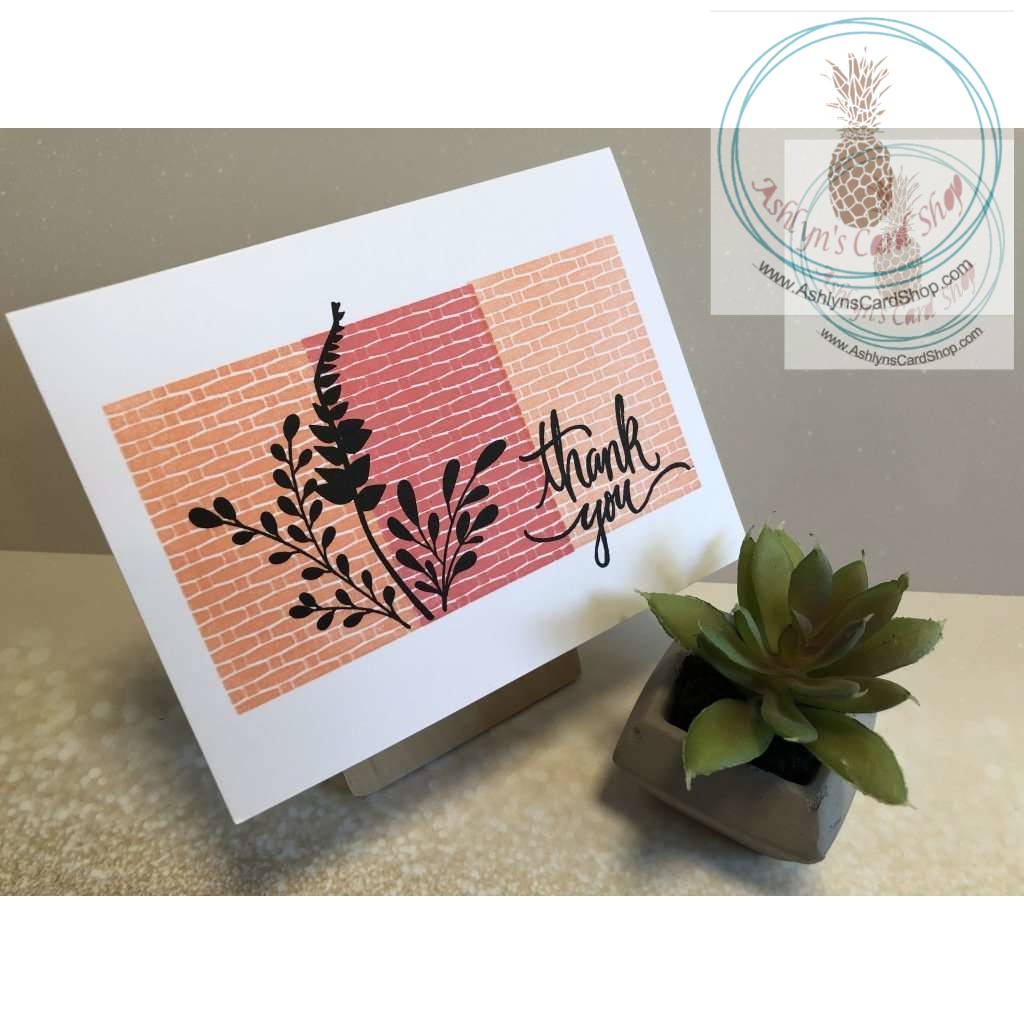 Floral Greeting Card Set Coral