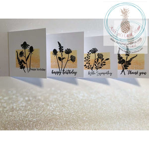 Floral Themed Greeting Card Set (Square)