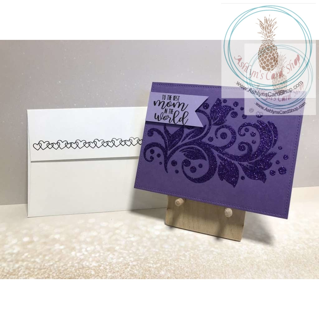 Glitter Flourish Mothers Day Card Greeting