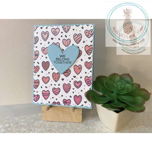 Heart Background Valentine Card Greeting
