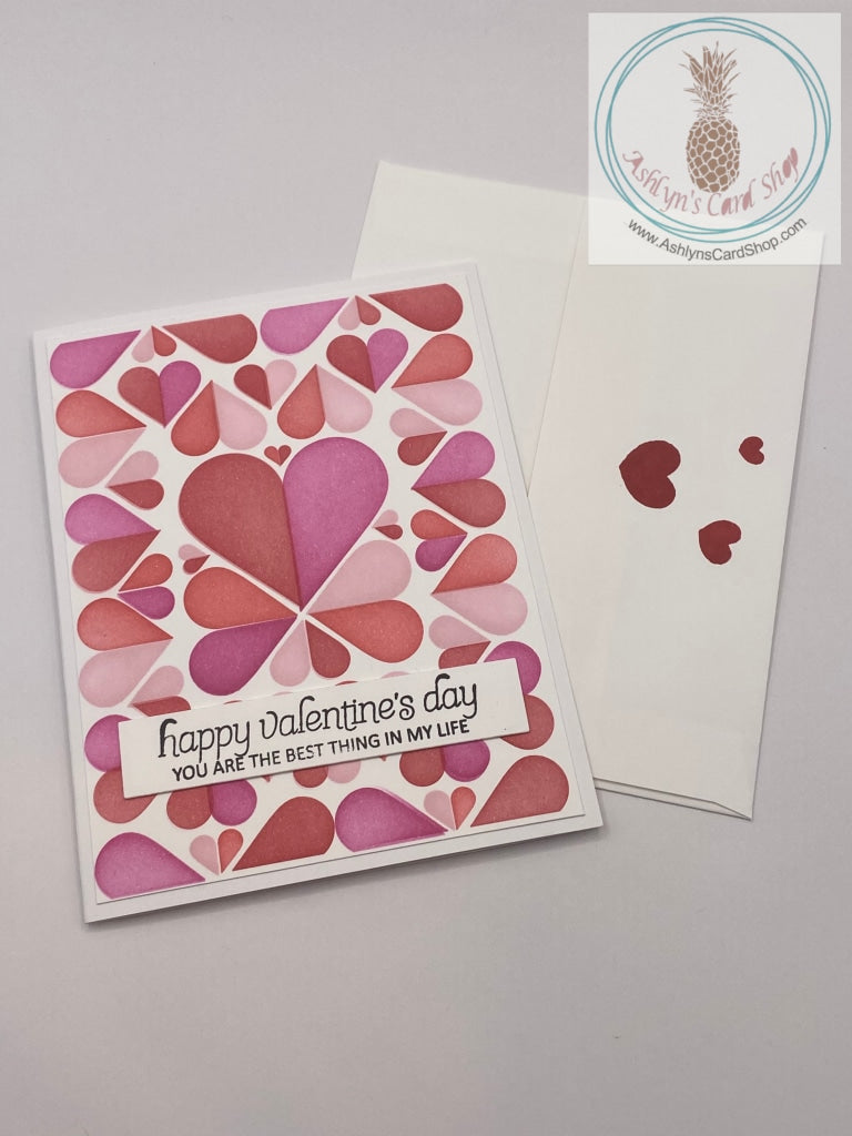 Lots Of Hearts Valentine Greeting Card