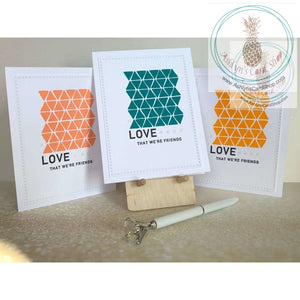 Love That Were Friends Encouragement Or Friendship Card Teal Greeting