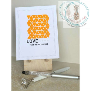 Love That Were Friends Encouragement Or Friendship Card Yellow Greeting