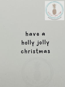 Internal sentiment in the Magic Of The Season Wreath Christmas Card.