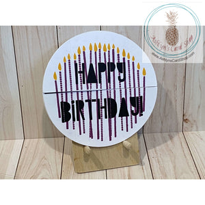 Never-Ending Birthday Card (Interactive) Purple Greeting