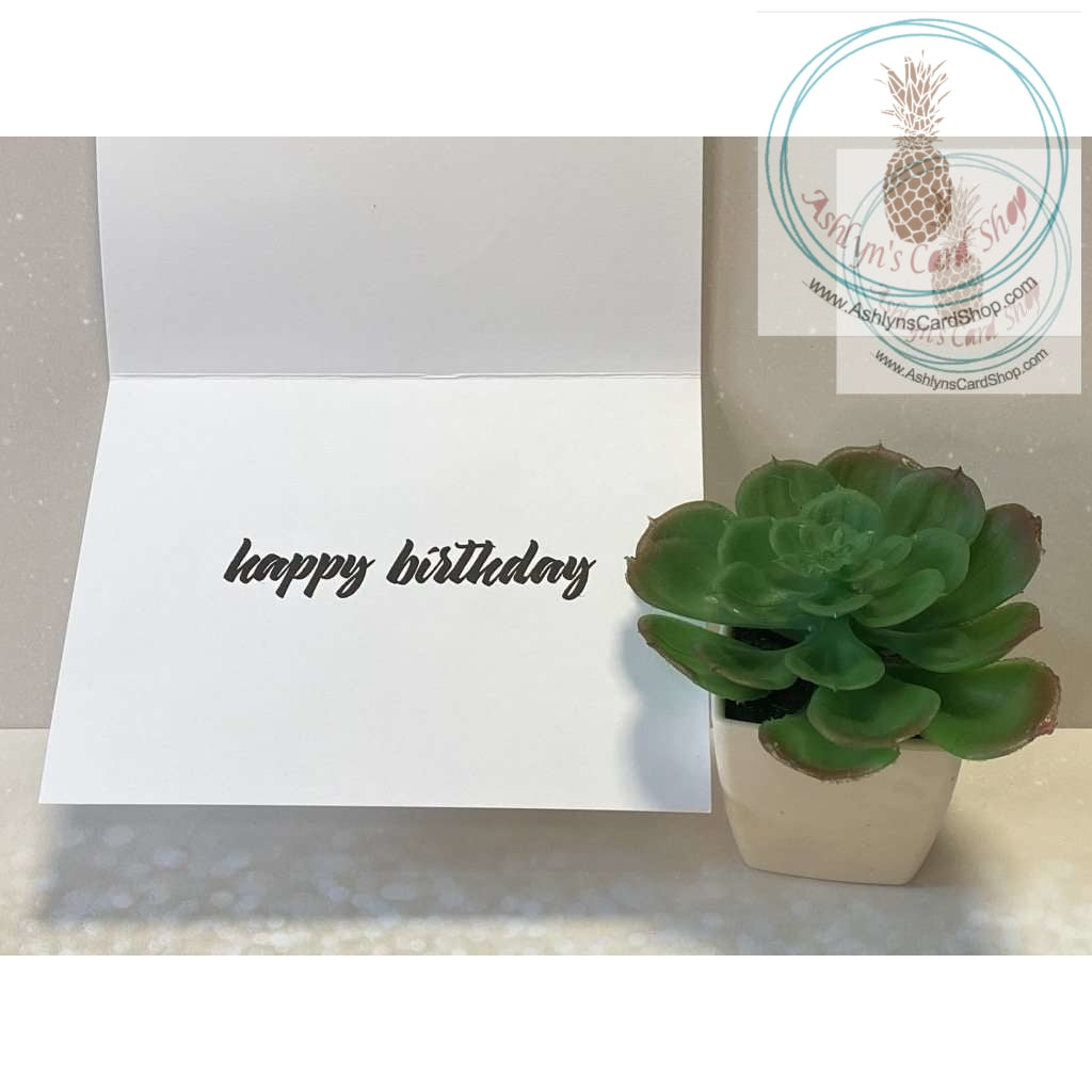 Potted Plants Birthday Cards Greeting Card