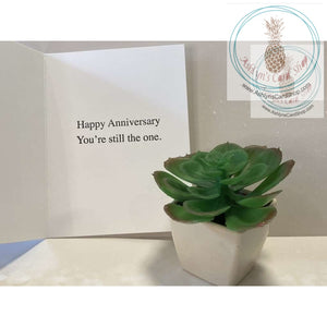 Purple Outline Roses Anniversary Card Greeting
