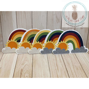 Rainbow Shaped Cards Greeting Card