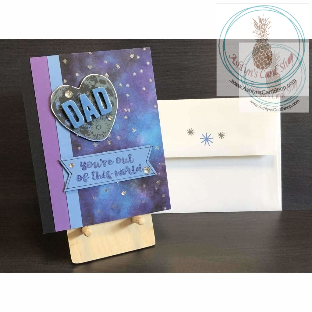 Space Themed Fathers Day Card Greeting