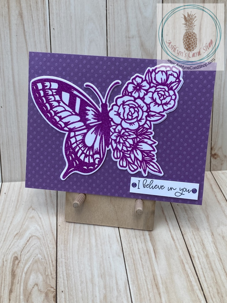 Stylized Butterfly Encouragement Card