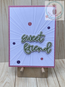 Sweet Friend Friendship Card - pink version