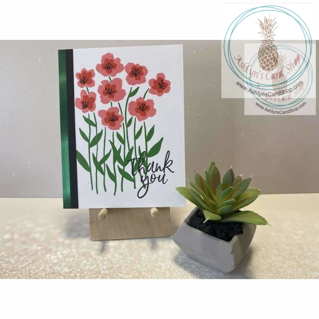 Thank You Cards Coral Greeting Card