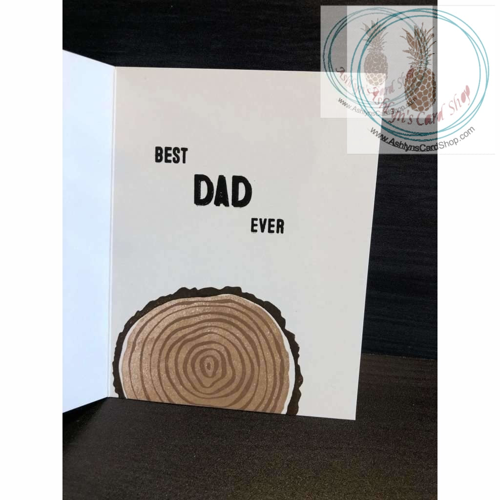 Wood Themed Fathers Day Card Greeting