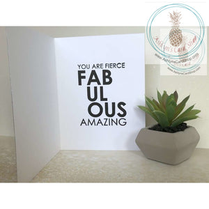 You Are Inspiring Friendship And Encouragement Card Greeting