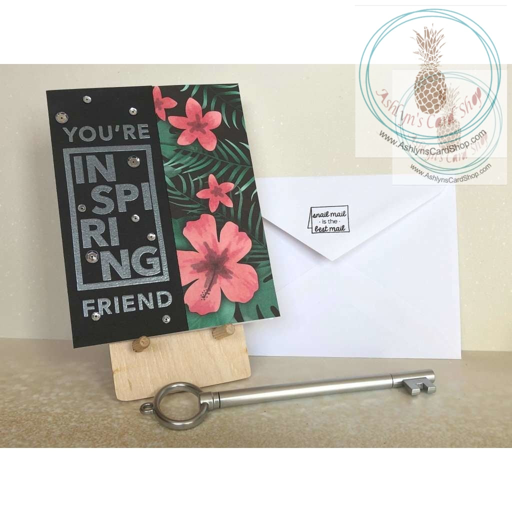 You Are Inspiring Friendship And Encouragement Card Orange Greeting