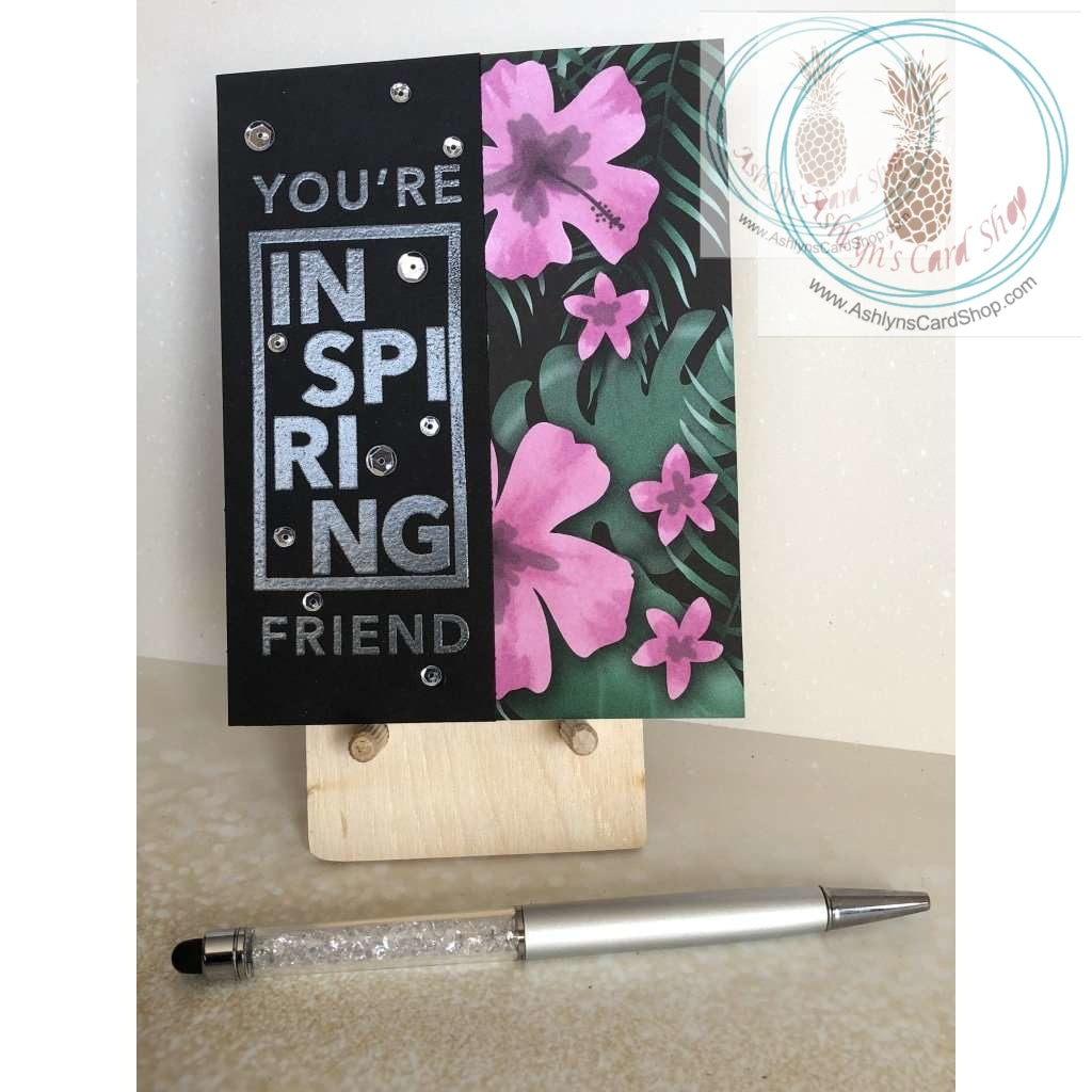 You Are Inspiring Friendship And Encouragement Card Pink Greeting