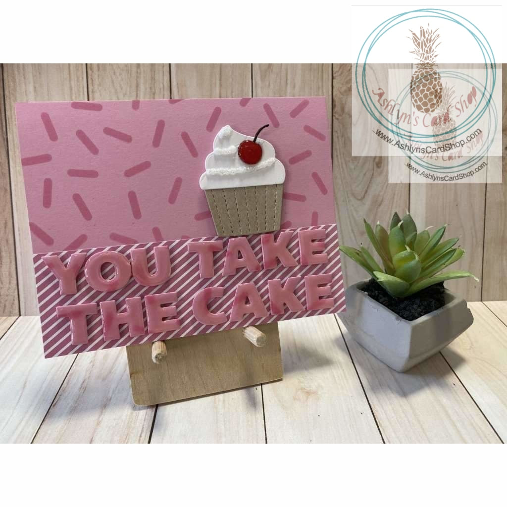 You Take The Cake Birthday Card (Horizontal) Light Pink Greeting