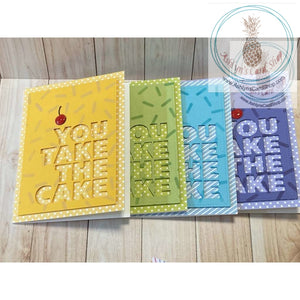 You Take The Cake Birthday Card (Vertical) Greeting